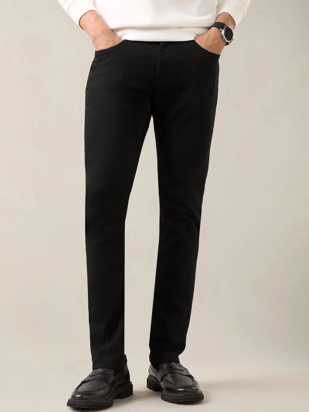 U.S. Polo Assn. Denim Co. Men Tapered Fit Mid-Rise Stretchable Jeans-picture-30