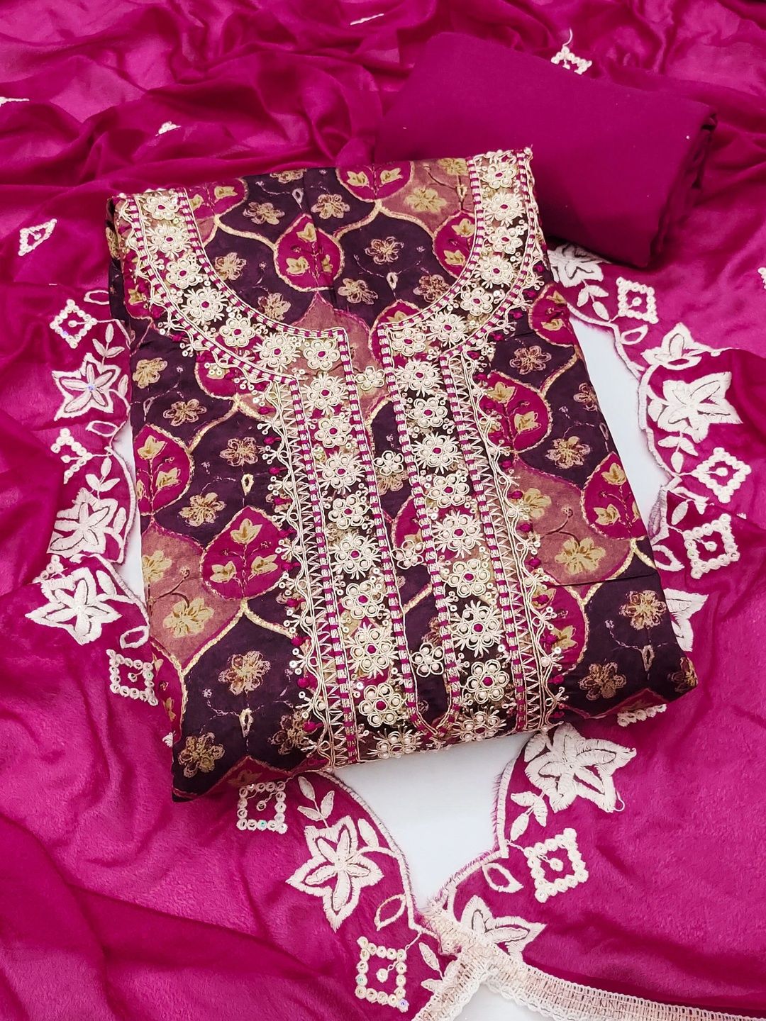 KALINI Embroidered Unstitched Dress Material-picture-41