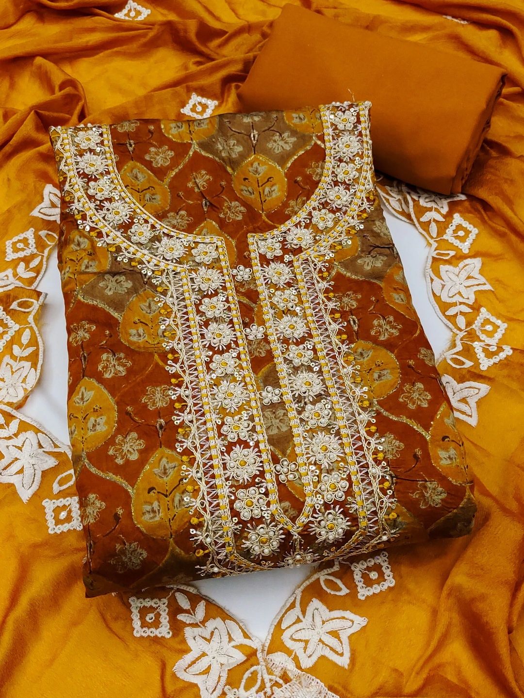 KALINI Embroidered Unstitched Dress Material-picture-37