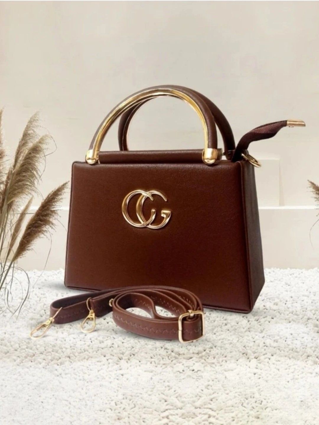 BURAK BURAK PU Structured Handheld Bag