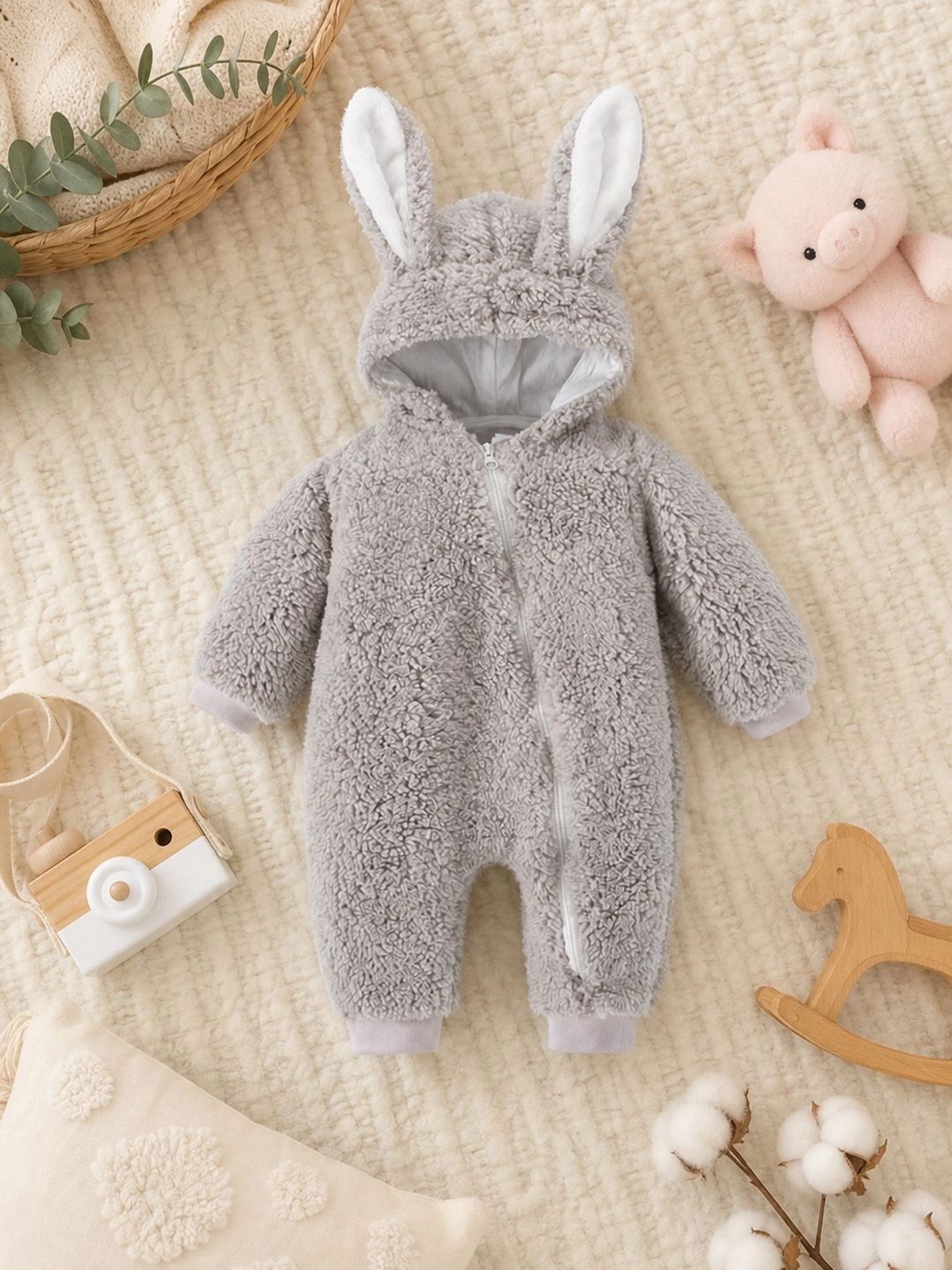 Wunderwoo Infants Hooded Rompers-picture-21