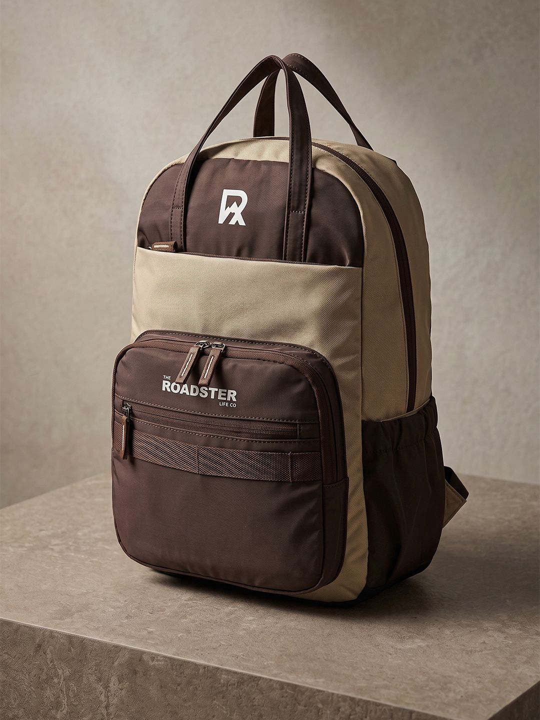 The Roadster Life Co. Unisex Colourblocked Backpack