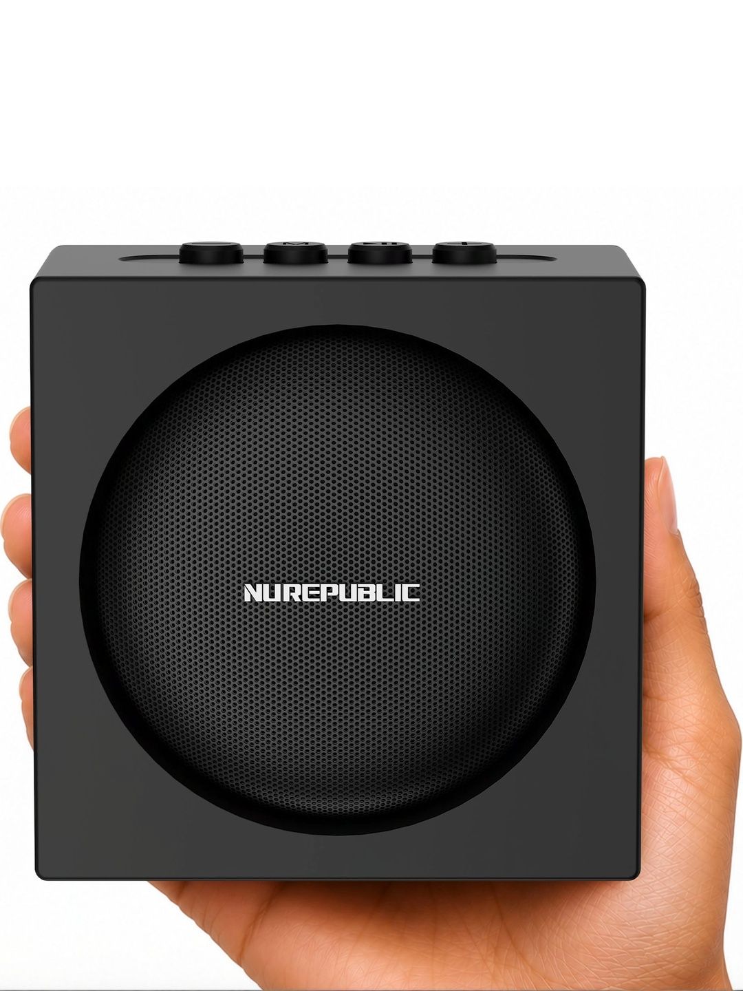 Nu Republic Nu Republic Replay Cube 52mm Dynamic Drivers, Built-in Mic 12W Bluetooth Speaker