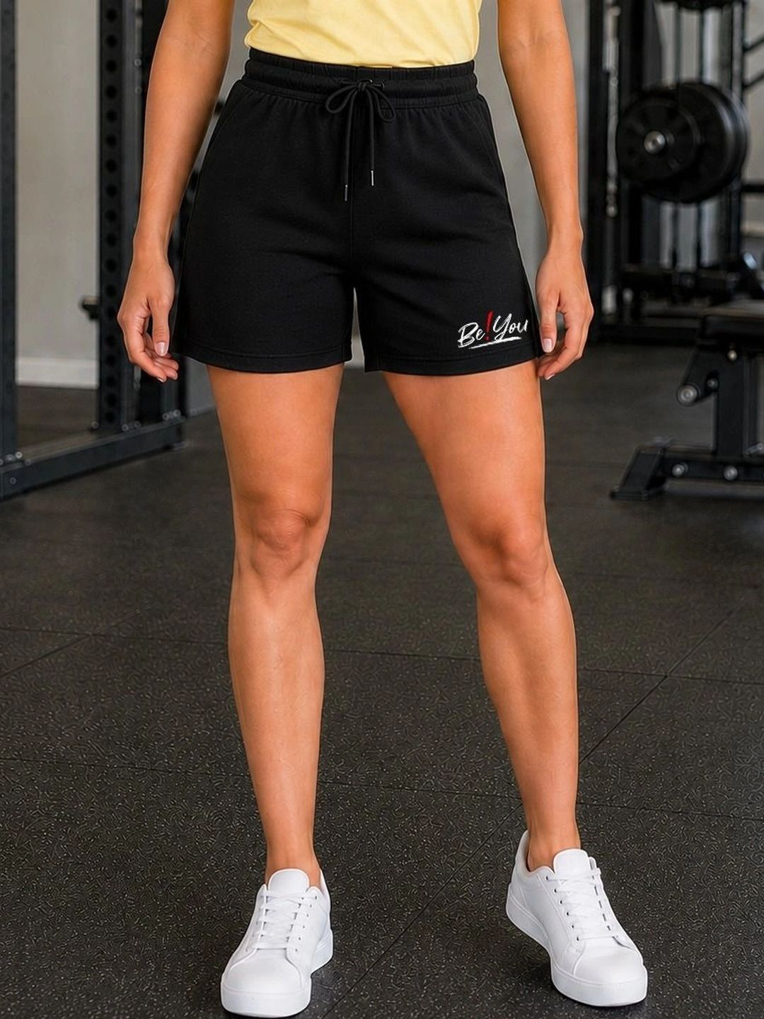 HRX by Hrithik Roshan Women Typography Training or Gym Shorts-picture-10
