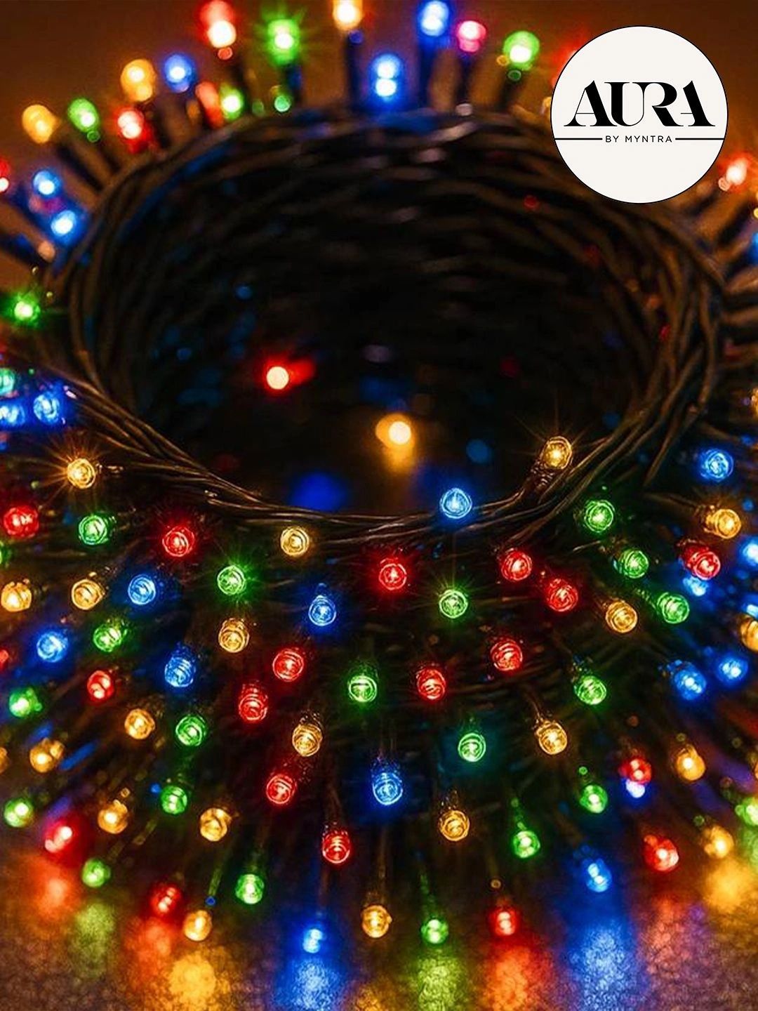 aura multi water resistant led rope string light - 11 m