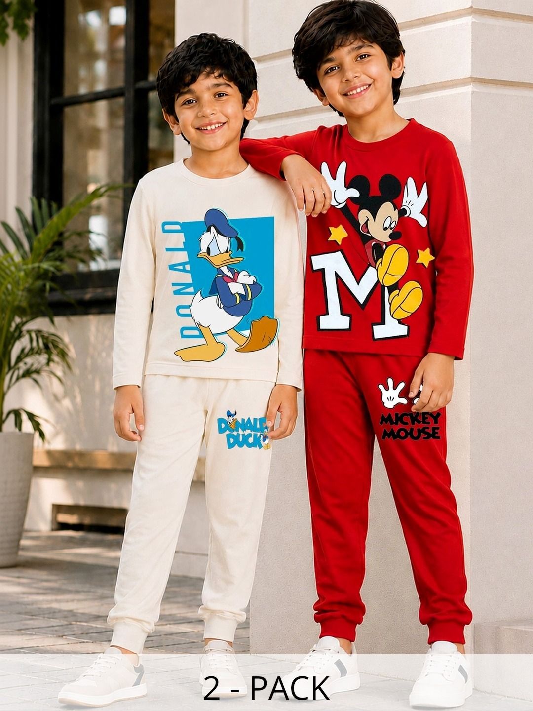 YK Disney Boys Printed T-shirt with Trousers-picture-31