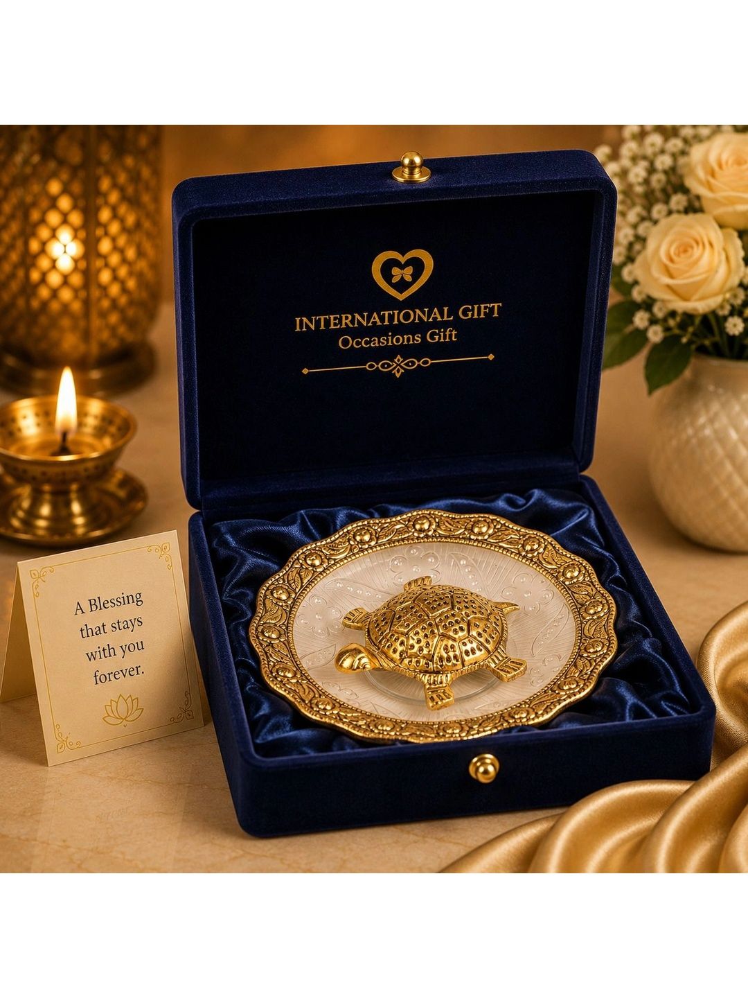 INTERNATIONAL GIFT Gold-Toned Religious Figurine Showpiece-picture-34
