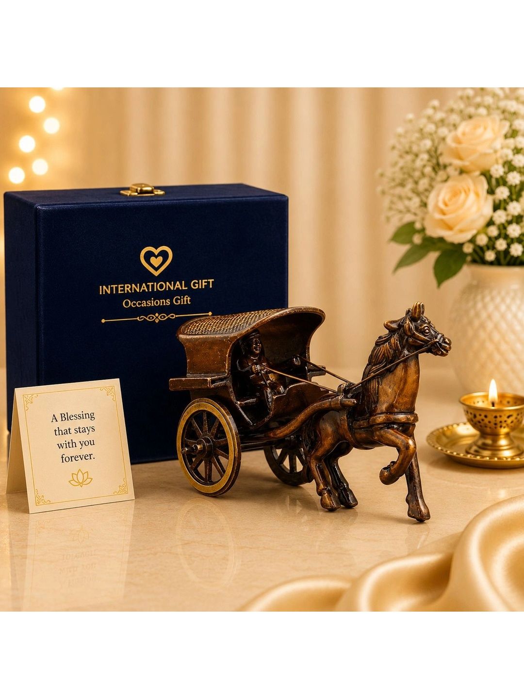INTERNATIONAL GIFT Gold-Toned Religious Figurine Showpiece-picture-40