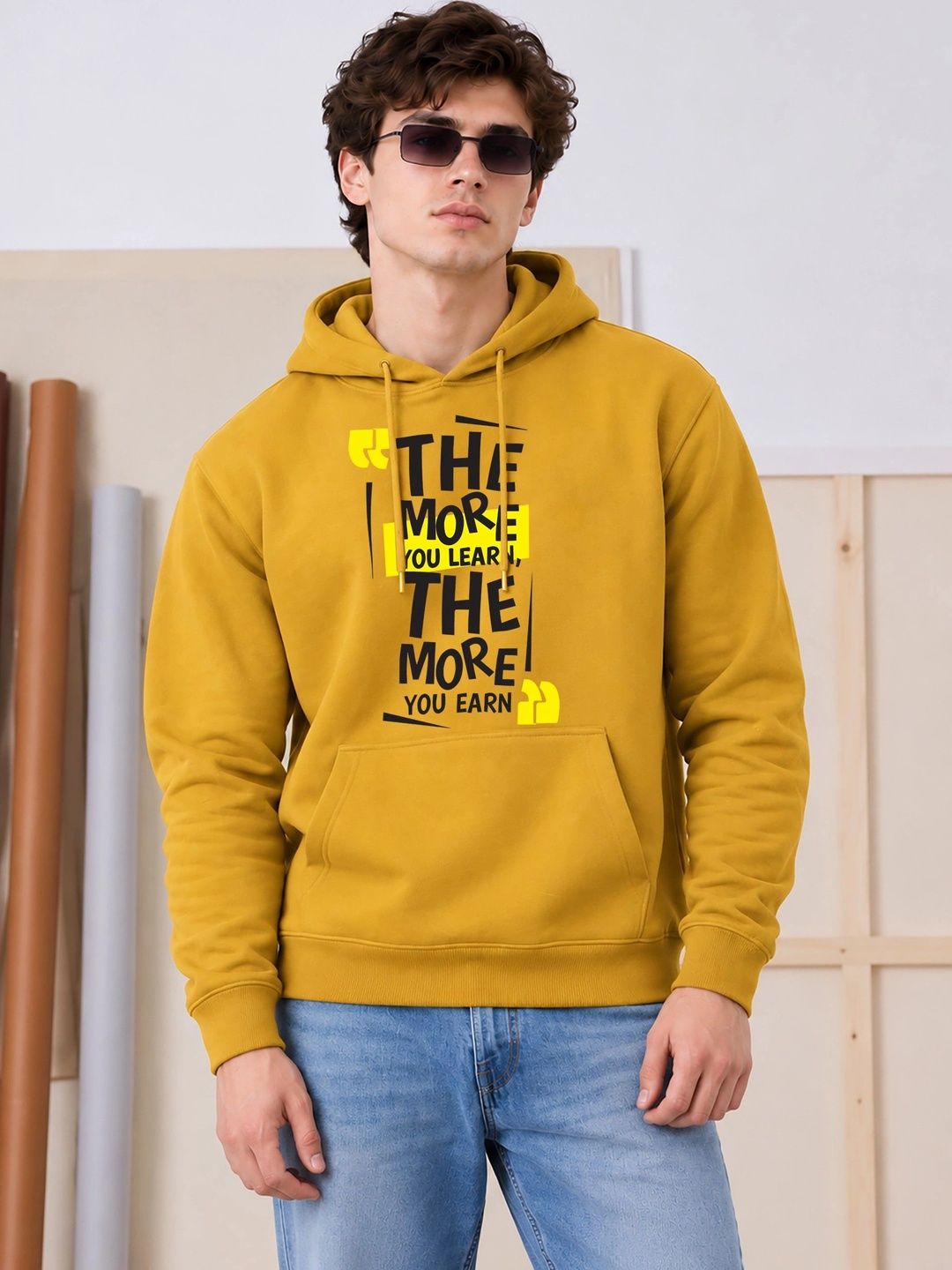 WOOSTRO Men Printed Hooded Sweatshirt-picture-4