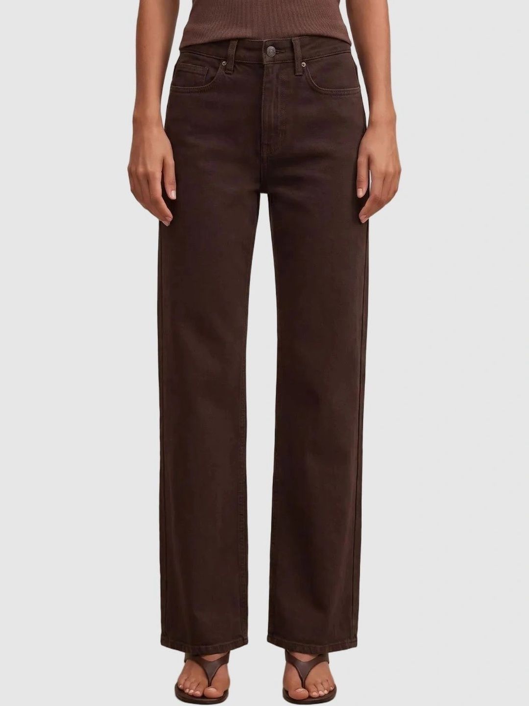 Forever New Women Classic Regular Fit Mid-Rise Light Fade Jeans-picture-14