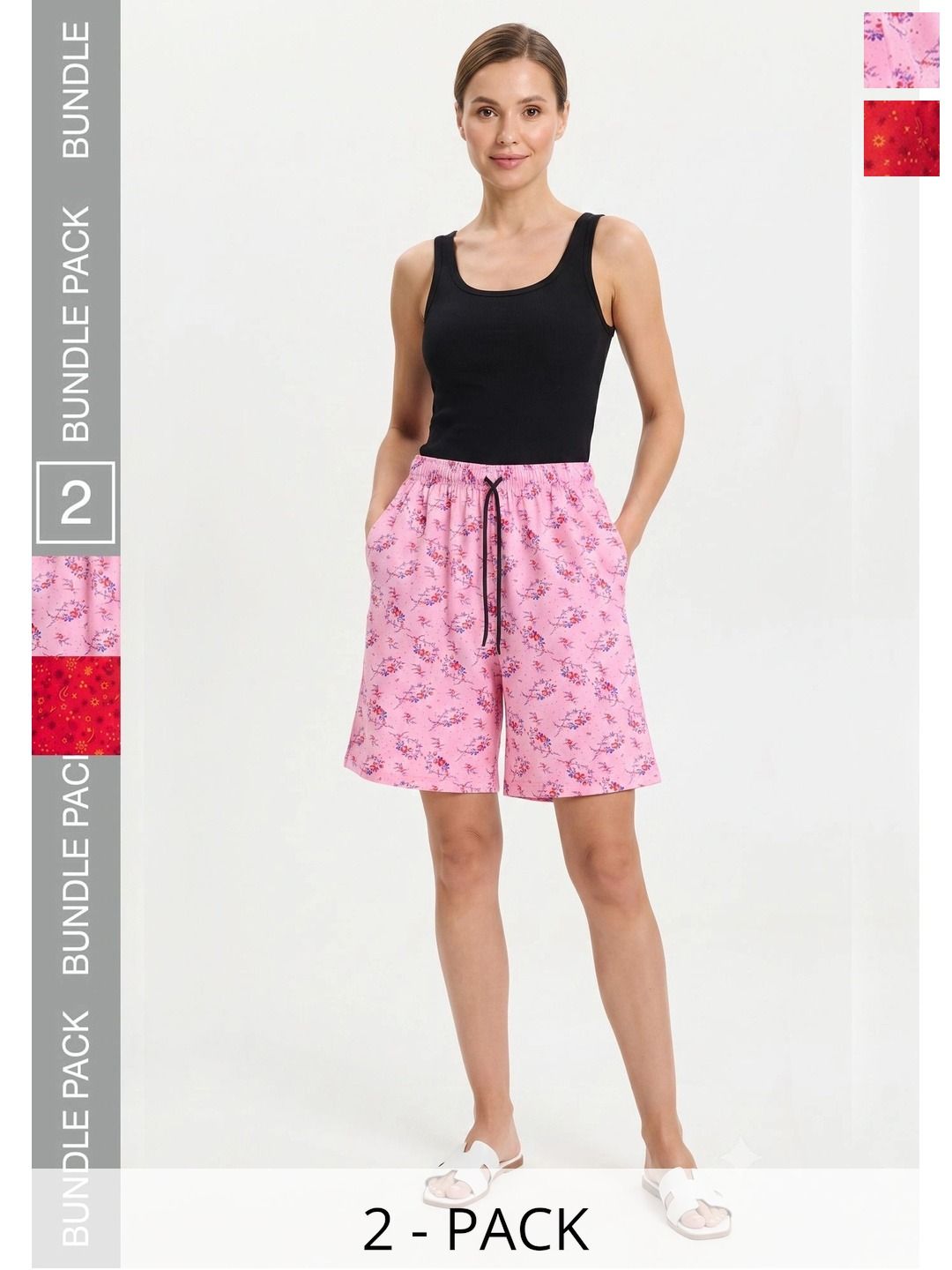 BAESD Women Floral Printed High-Rise Shorts-picture-32