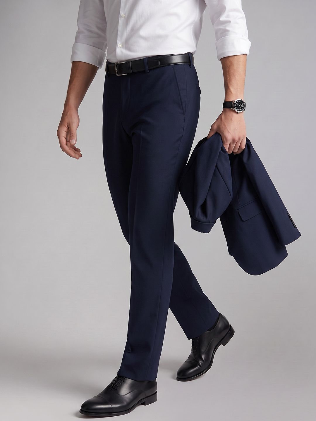 Louis Philippe Men Slim Fit Trousers