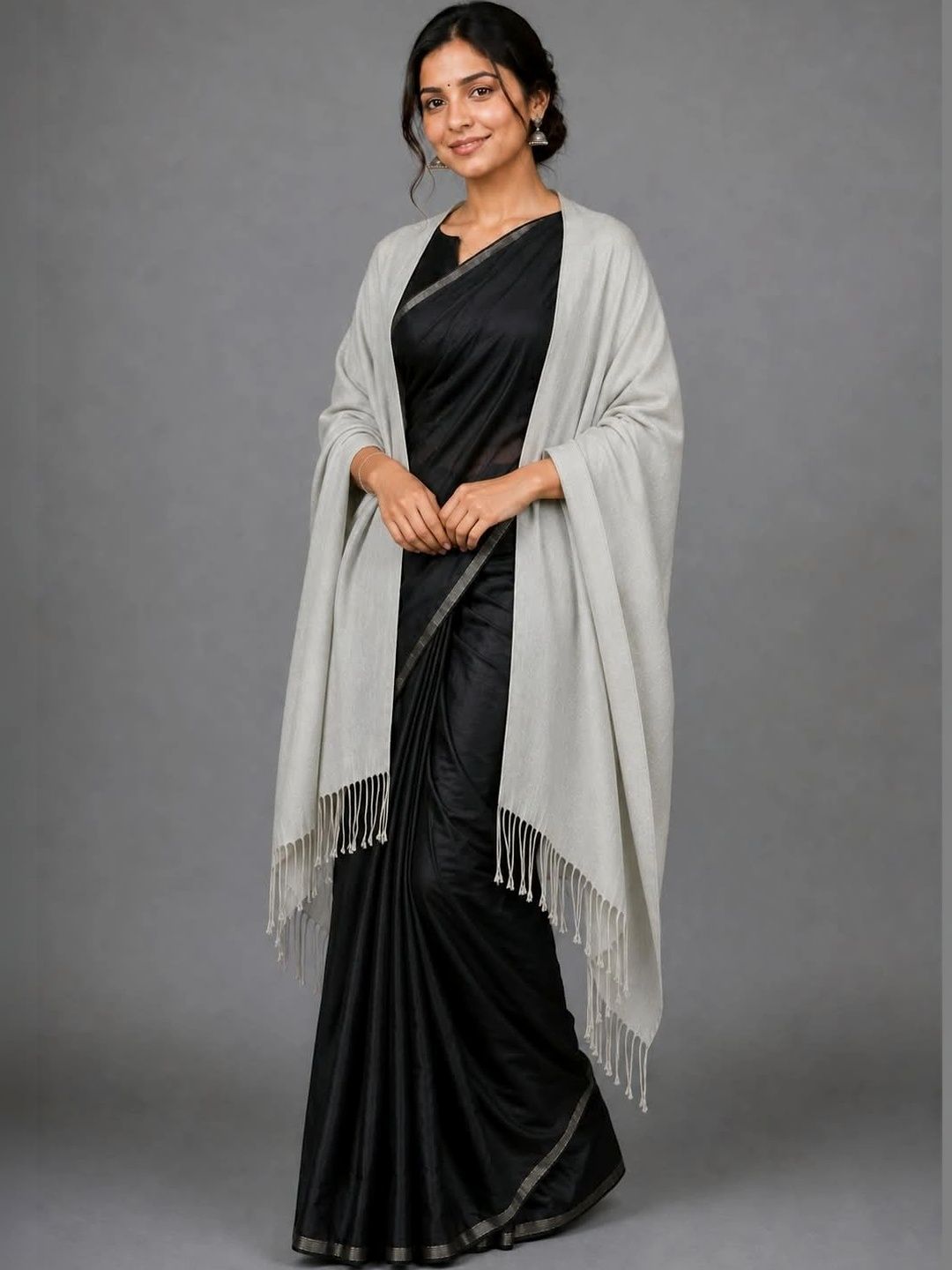 SAHASIKA SAHASIKA Women Ethnic Floral Woven Design Pashmina Stole