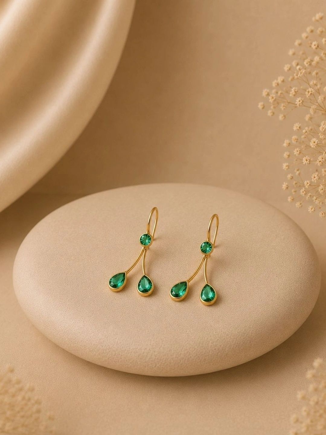 bdiva teardrop shaped drop earrings