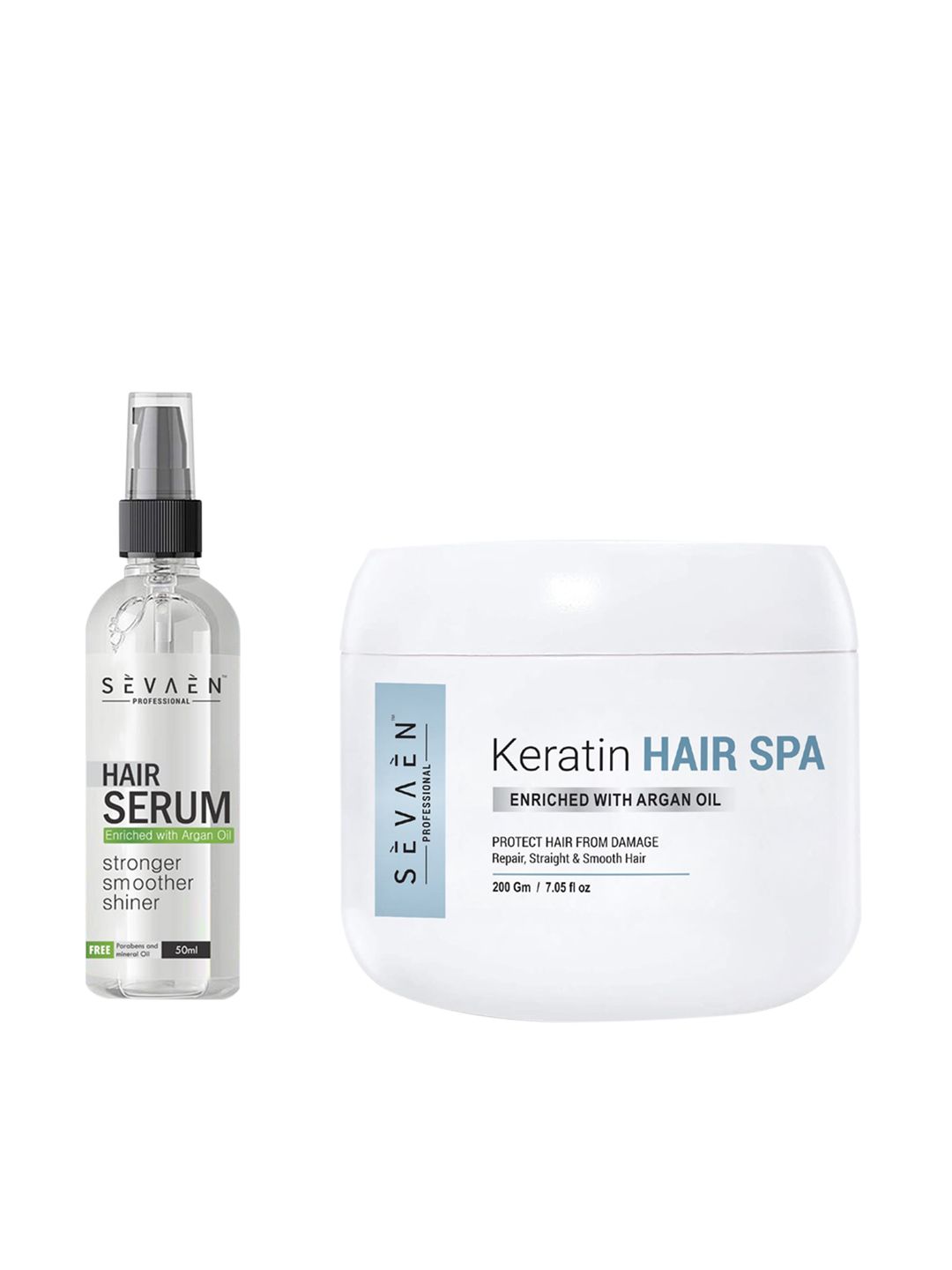 SEVAEN Keratin Hair Spa Cream And Hair Serum For strengthening & Smoothing Hair-image-8