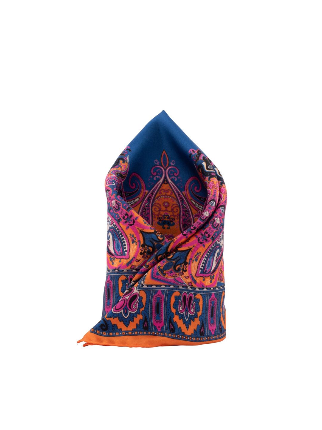 The Tie Hub Men Italian Paisley Silk Pocket Square-image-2