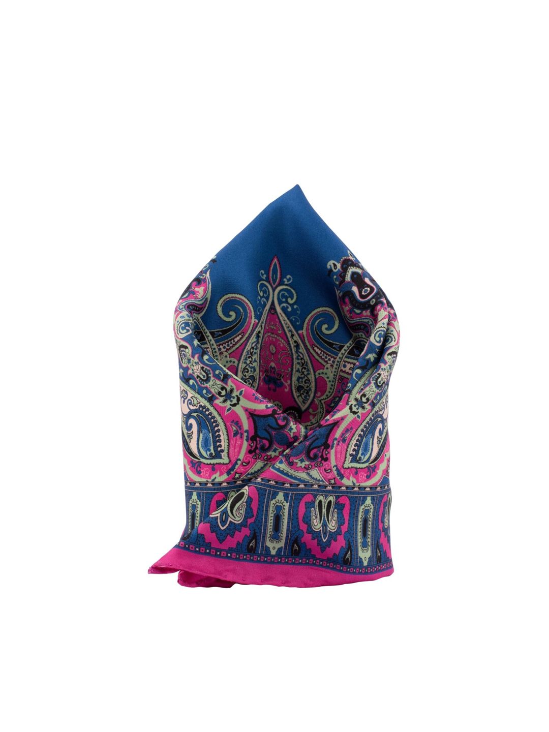 The Tie Hub Men Italian Paisley Silk Pocket Square-image-32