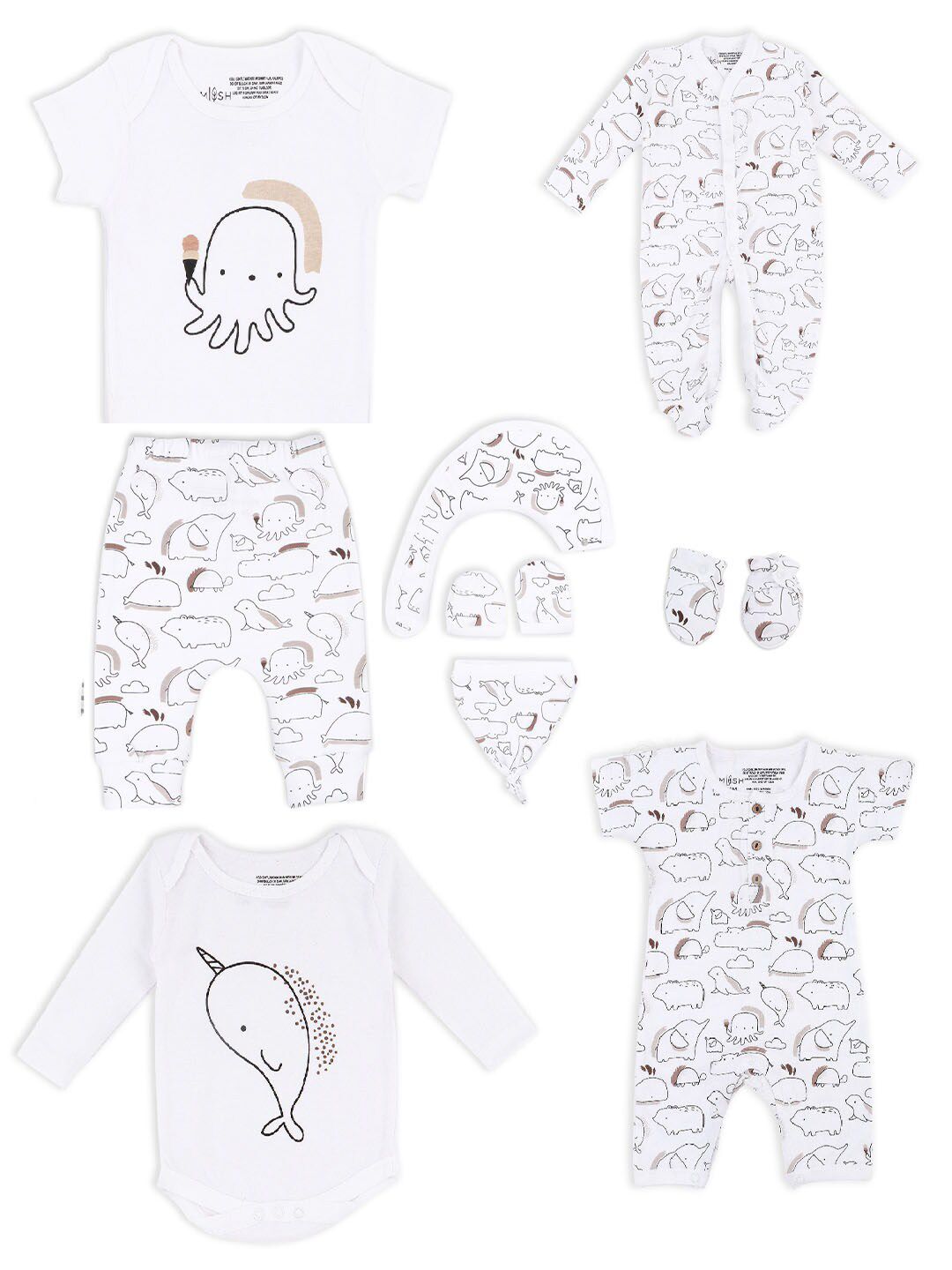 MUSH Kids Pack of 9 Printed Gift Set-image-46