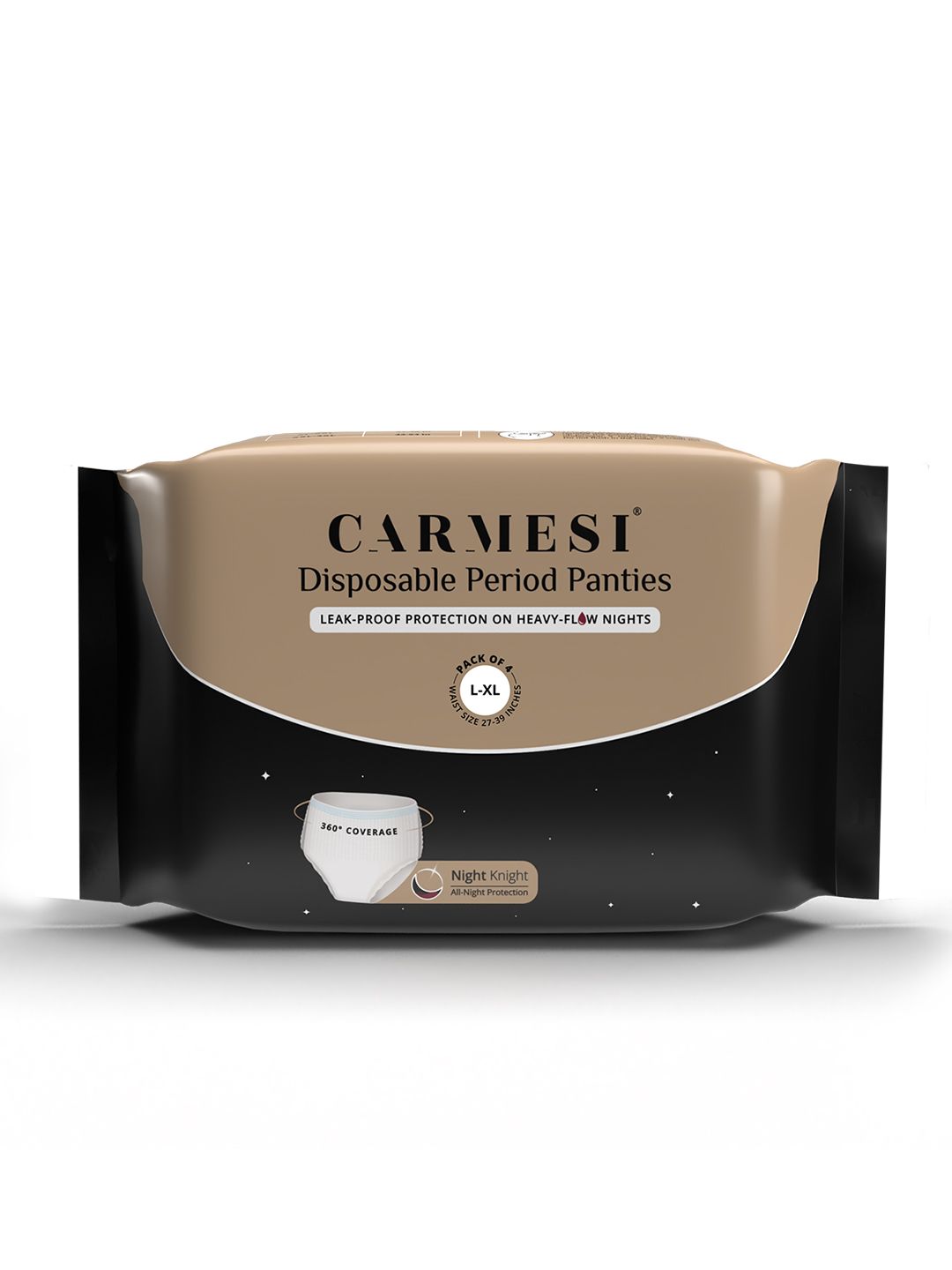 CARMESI Pack Of 4 Disposable Period Panties 360 Protection for Super Heavy Flow (L-XL)-picture-24