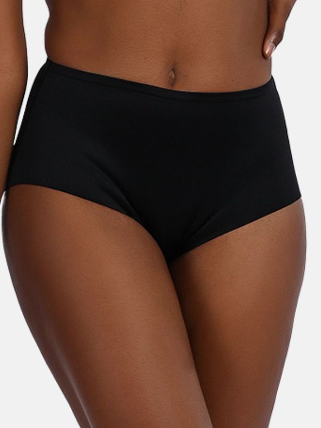 Butt-Chique Women Black Solid Shapewear Briefs-picture-17