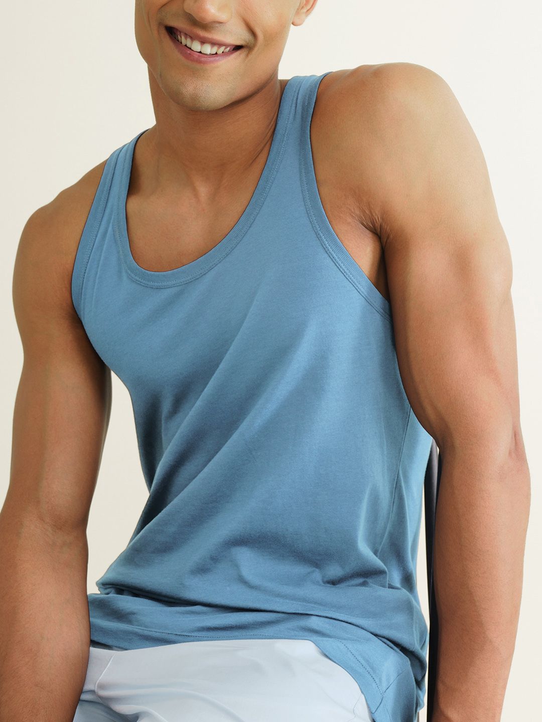 DaMENSCH Men NEO-Cotton Ribbed Anti Bacterial & Anti Microbial Innerwear Vest-image-35