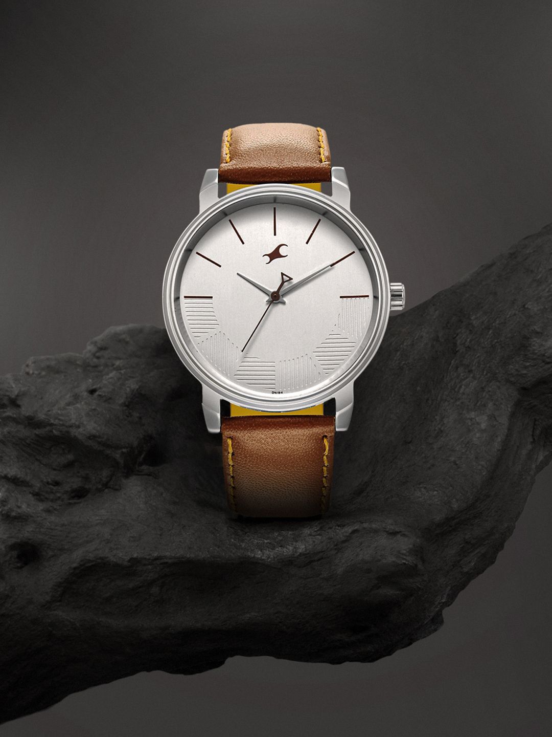 Fastrack Men Brown Brass Dial And Leather Straps Analogue Watch 3291SL02 Fastrack Stunners-picture-11