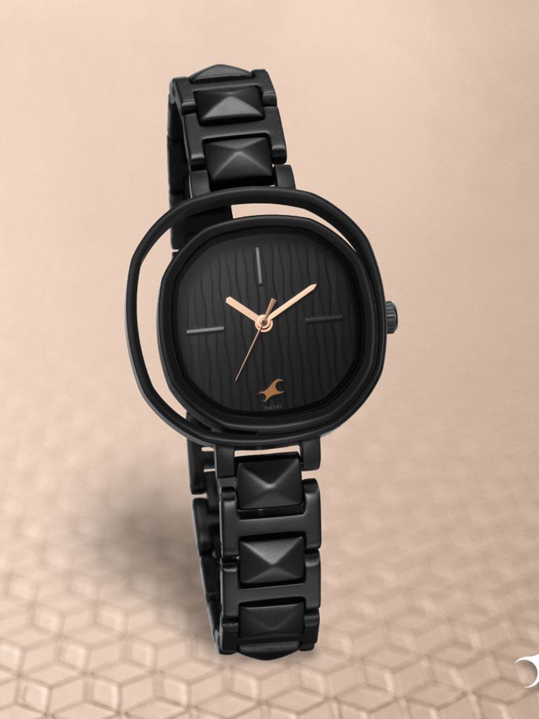 Fastrack Women Black Dial & Stainless Steel Bracelet Style Straps Analogue Watch-6276NM01-Black-picture-44