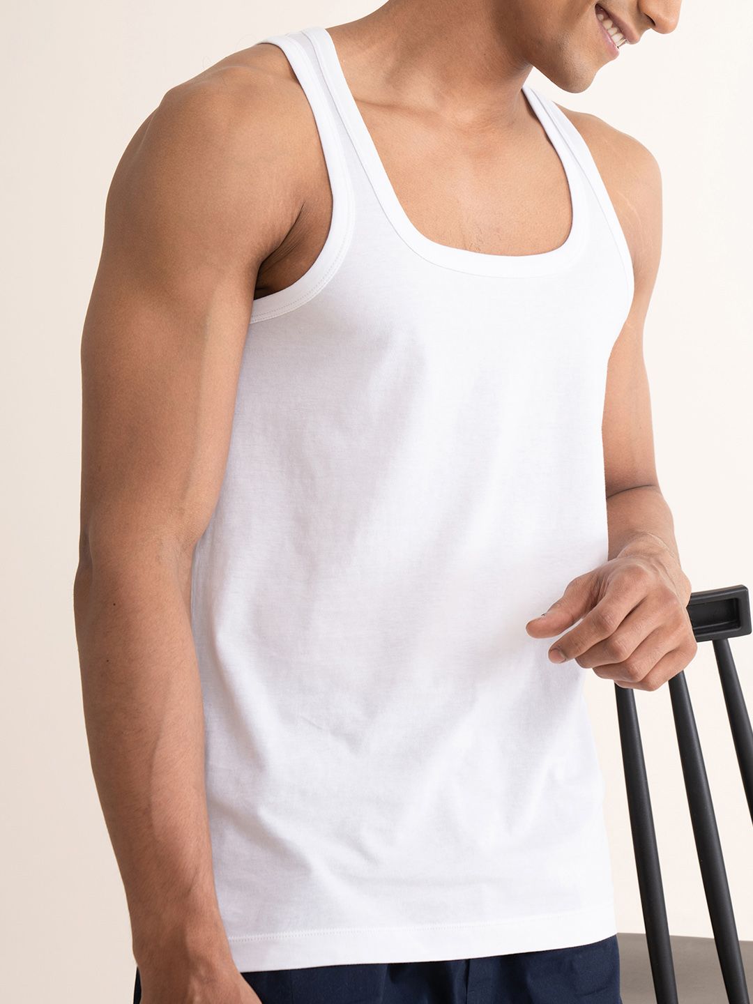 DAMENSCH Men White NEO-Cotton ANTIBACTERIAL Innerwear Vest-picture-33