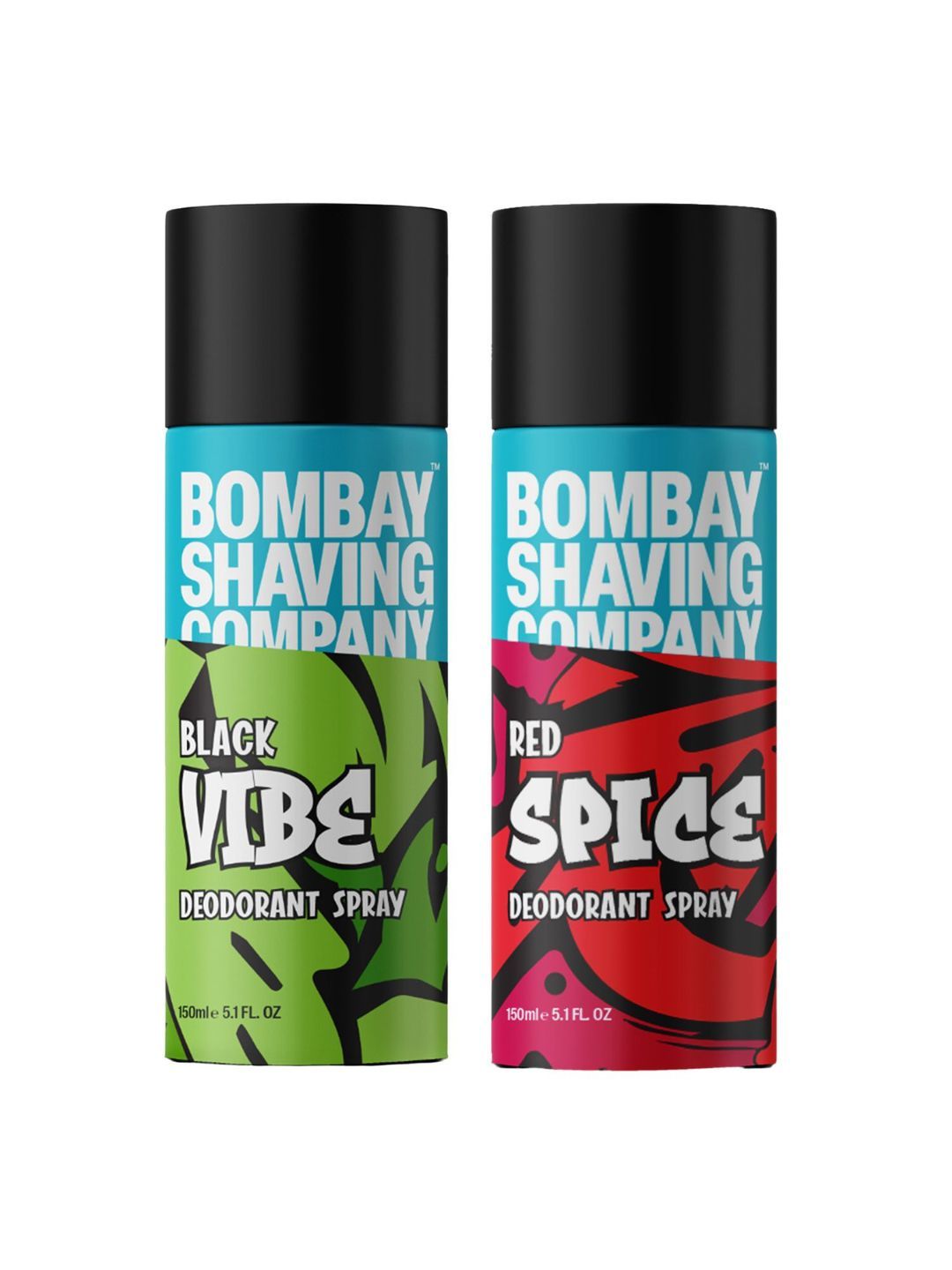 Bombay Shaving Company Men Set of Red Spice & Black Vibe Deodorant Spray  - 150 ml each-image-14