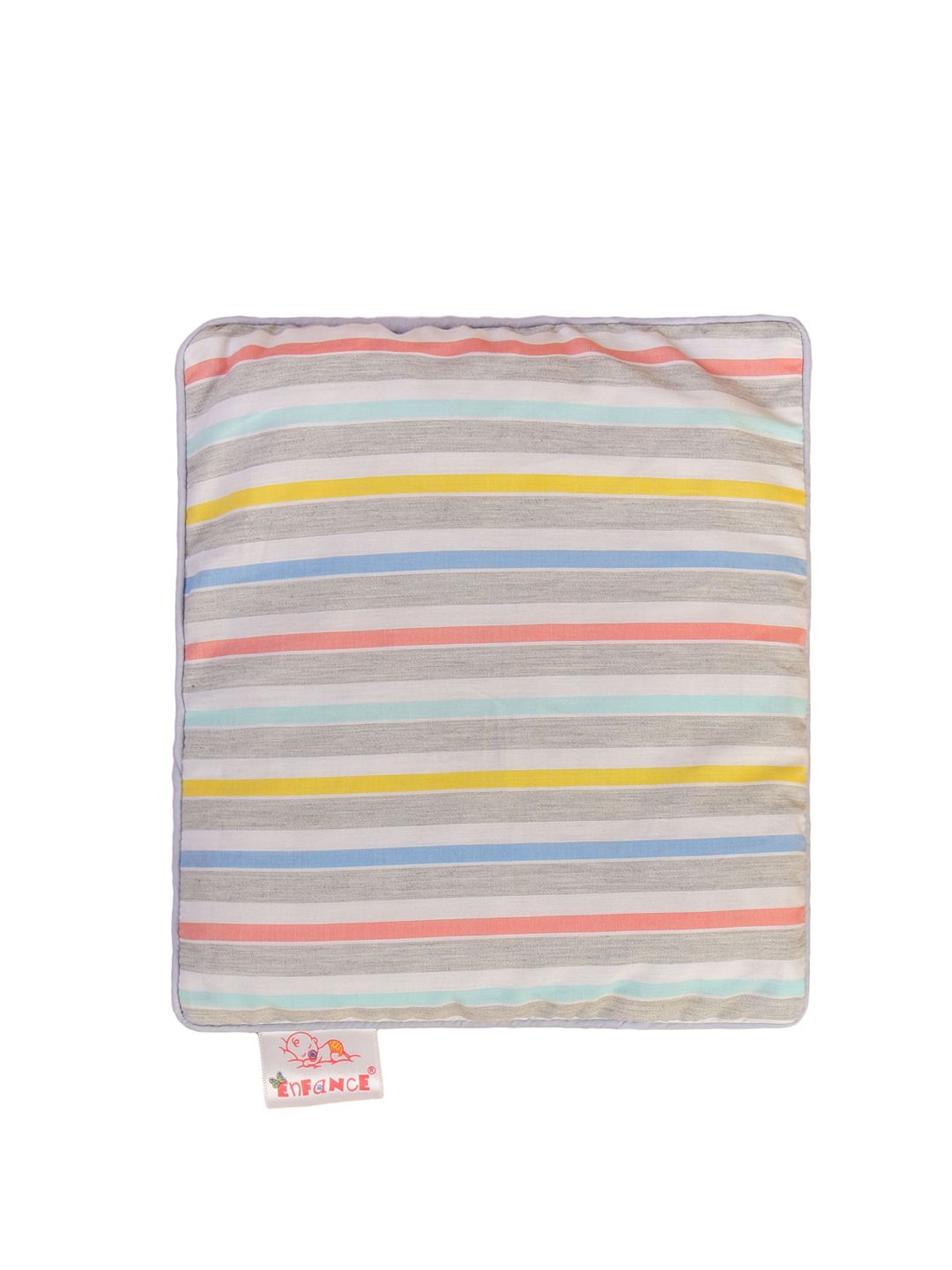 Enfance Kids Multicolored Striped Cotton Pillow-picture-55