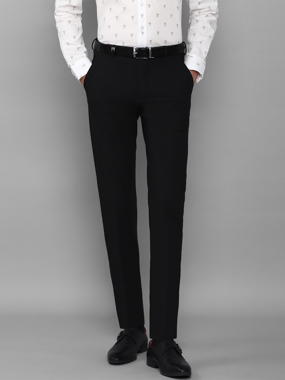 Louis Philippe Men Black Slim Fit Formal Trouser-picture-36