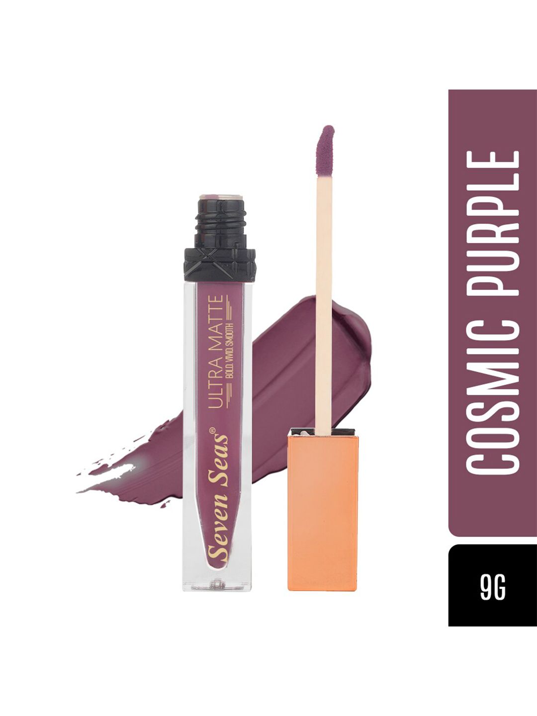 Seven Seas Transfer-Proof Ultra Matte Liquid Lipstick 9 g - Cosmic Purple-picture-13