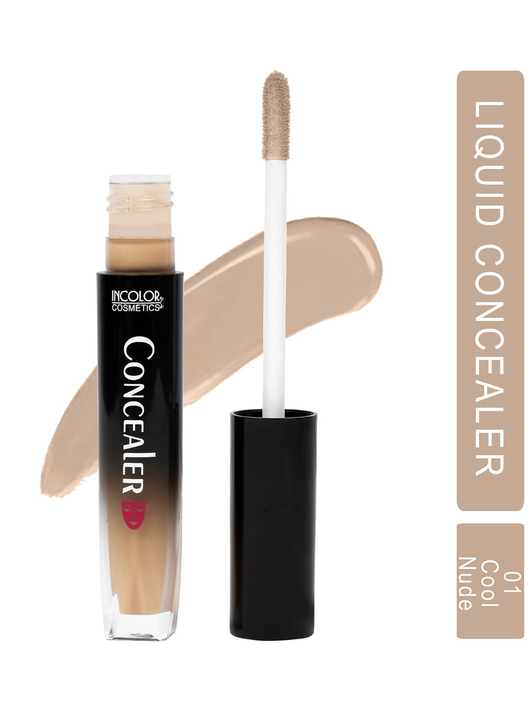 INCOLOR Water-Proof & Long-Lasting Liquid Concealer 5 g - Cool Nude 01-picture-16