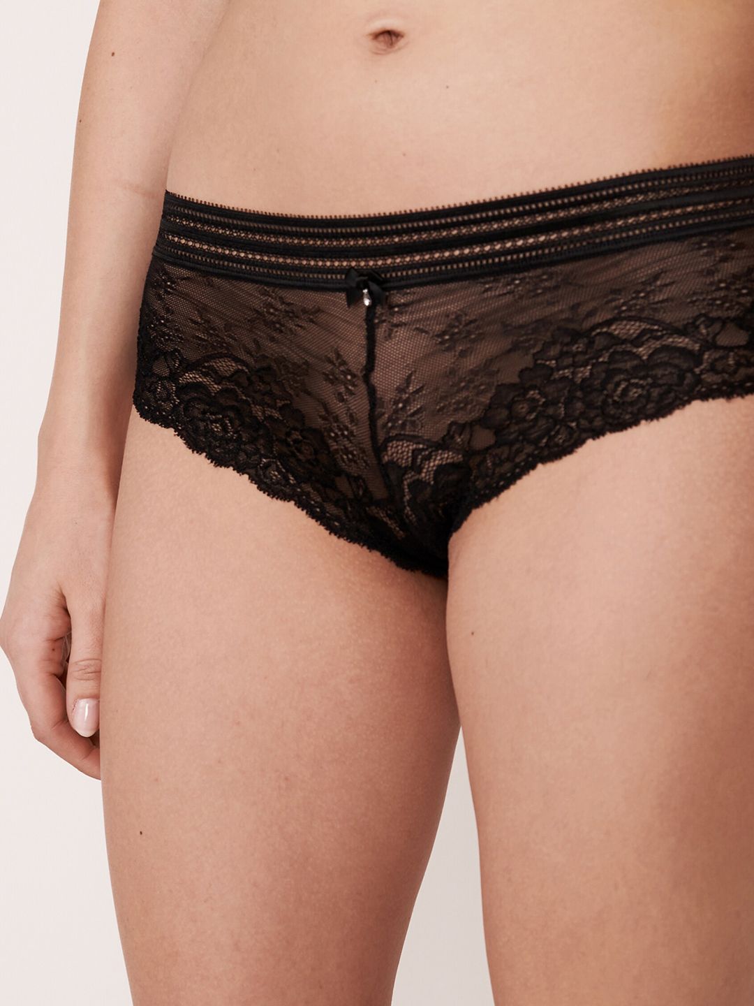 La Vie en Rose Women Black Self-Design Bikini Briefs-picture-12