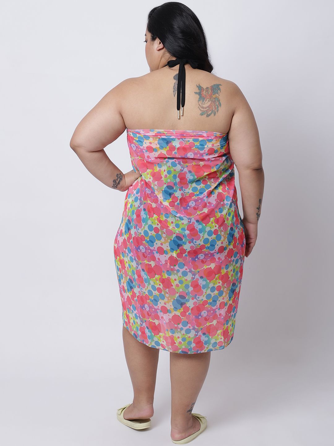 Buy Erotissch EROTISSCH Women Plus size Pink & Blue Printed Sarong at  Redfynd