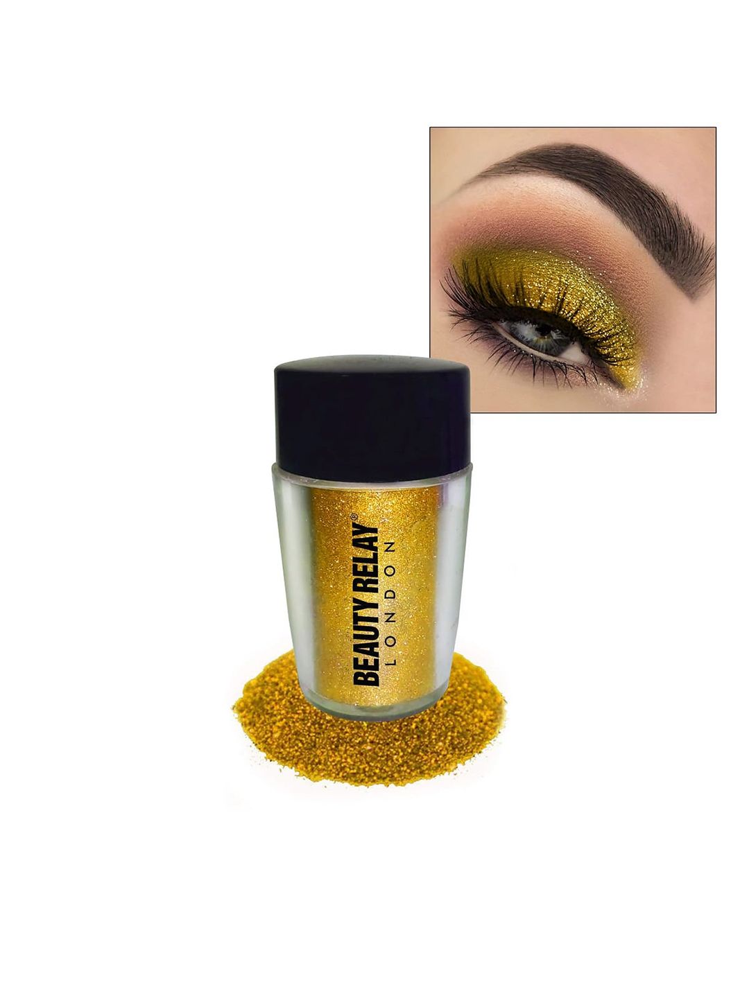 BeautyRelay London Shade Story Vivid Hue Eye Dust Sparkle Eyeshadow - Golden Dust-picture-22