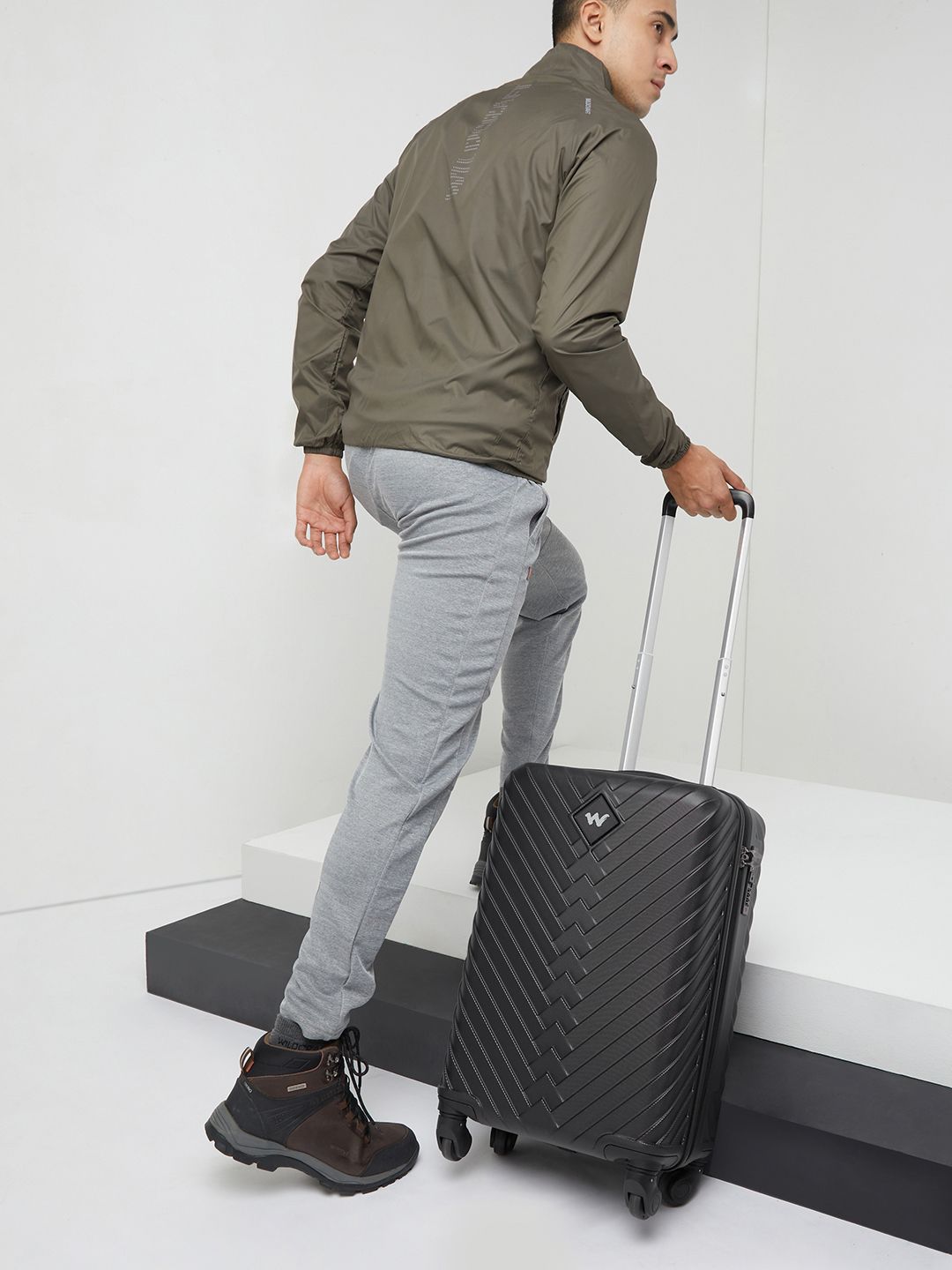 Wildcraft Citron Textured Hard  Sided Cabin Trolley Suitcase-image-17