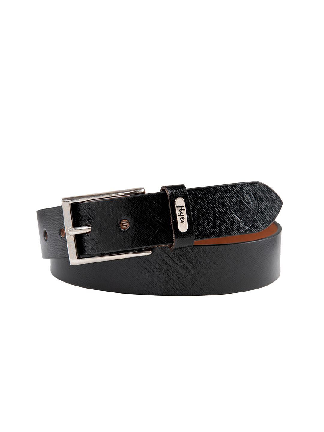 Flyer Men Black Textured Leather Formal Belt-picture-15
