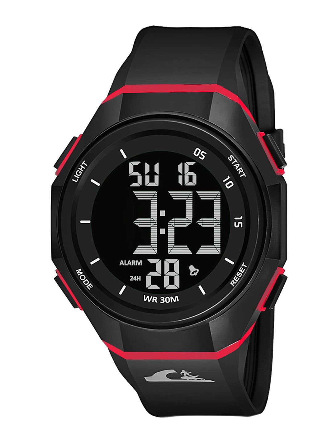 Shocknshop Men Black Dial & Black Straps Digital Multi Function Watch-image-1