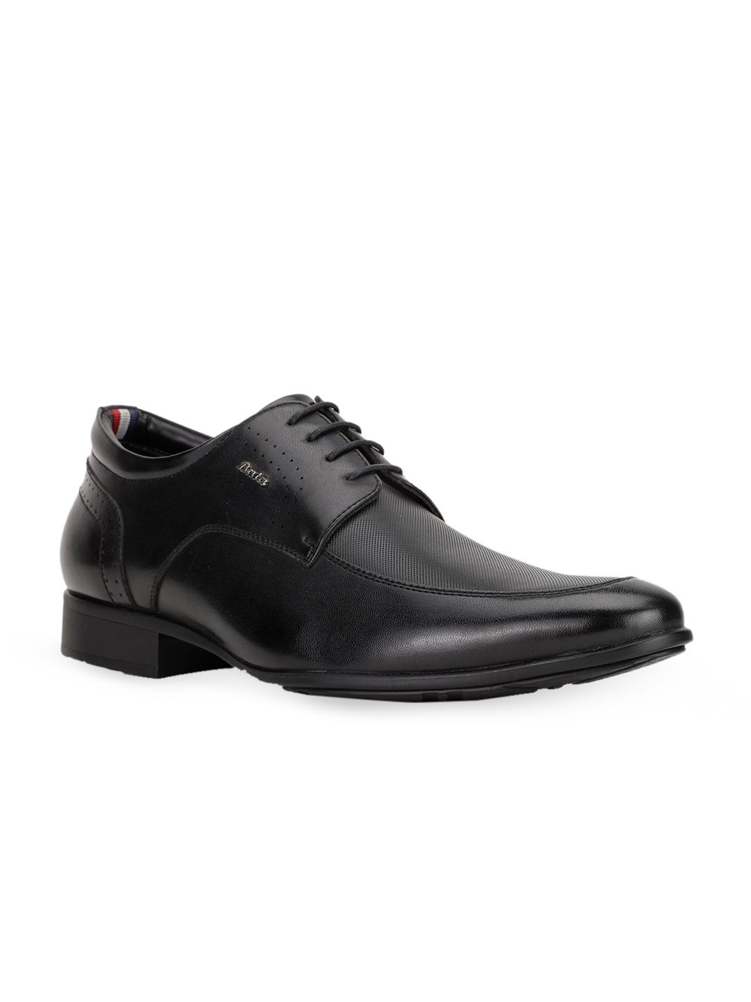 Bata Men Black Solid Formal Derby Shoes-picture-28