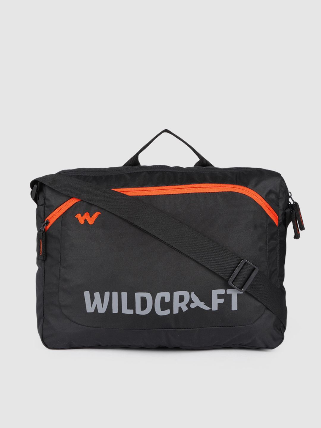 Wildcraft Unisex Black Messenger 1 Brand Logo Printed Messenger Bag