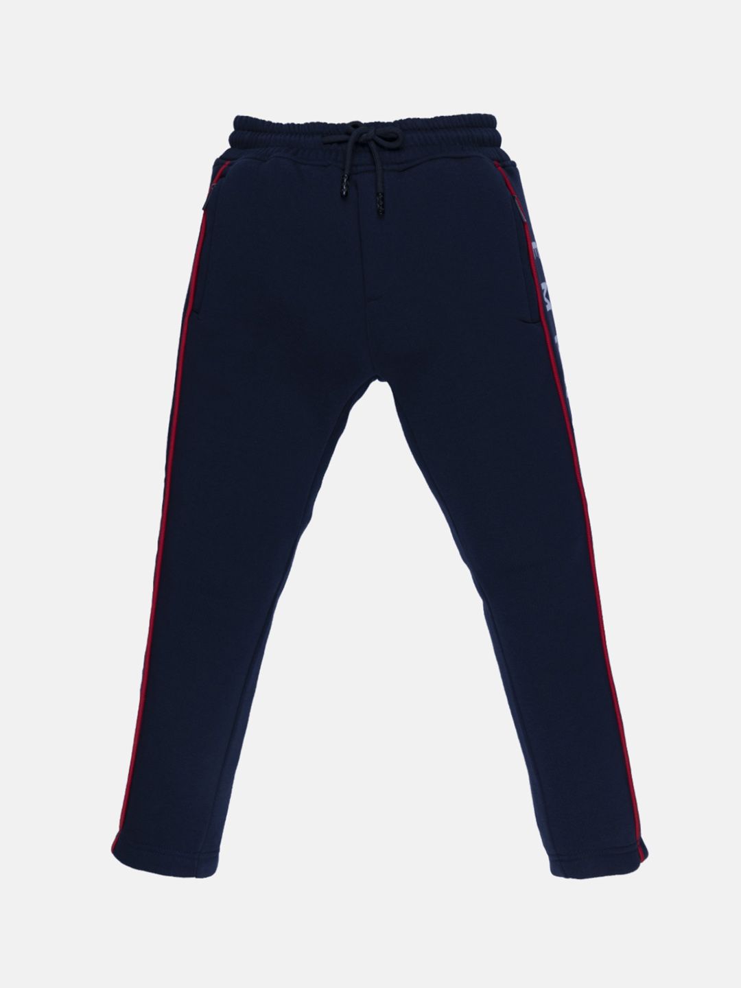 Status Quo Boys Navy Blue Solid Cotton Track Pants-picture-17