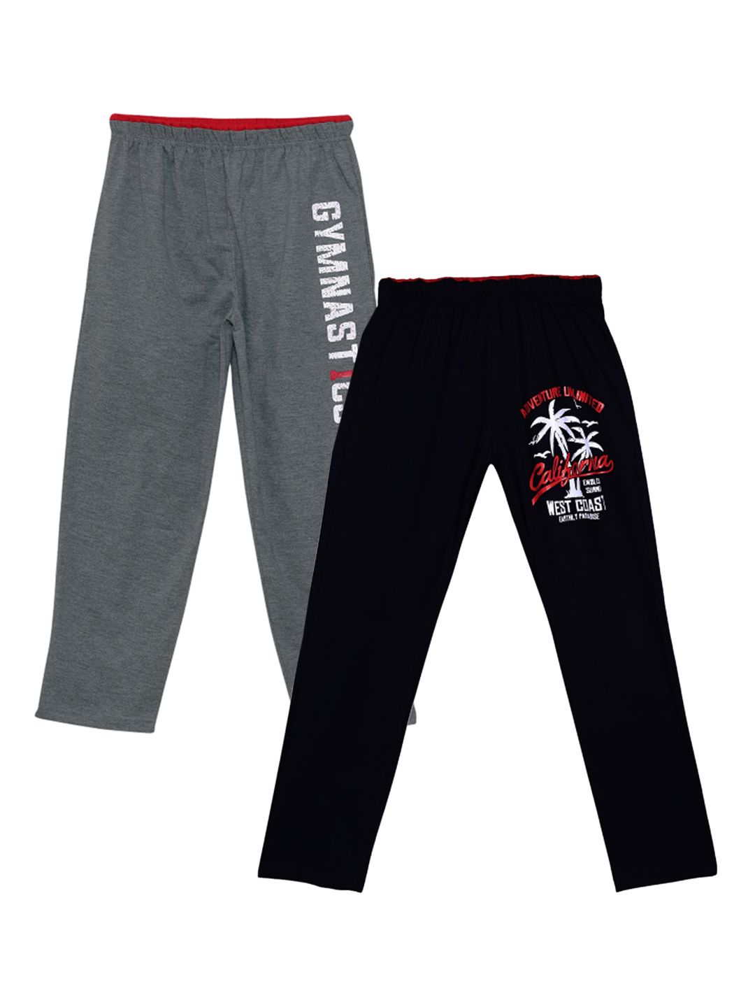 Fashionable Boys Pack Of 2 Printed Relaxed-Fit Pure-Cotton Track Pants-picture-30