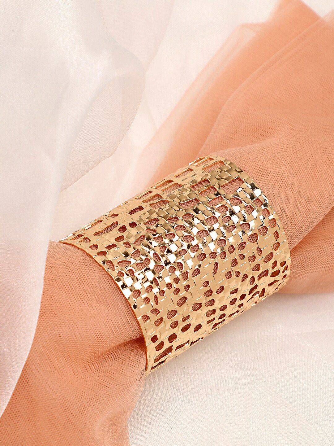 SOHI Women Gold-Toned Handcrafted Gold-Plated Wraparound Bracelet-picture-29