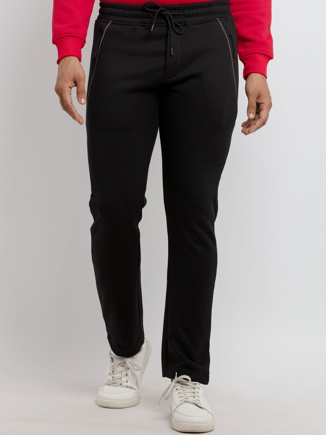 Status Quo Men Black Solid Track Pant-picture-16