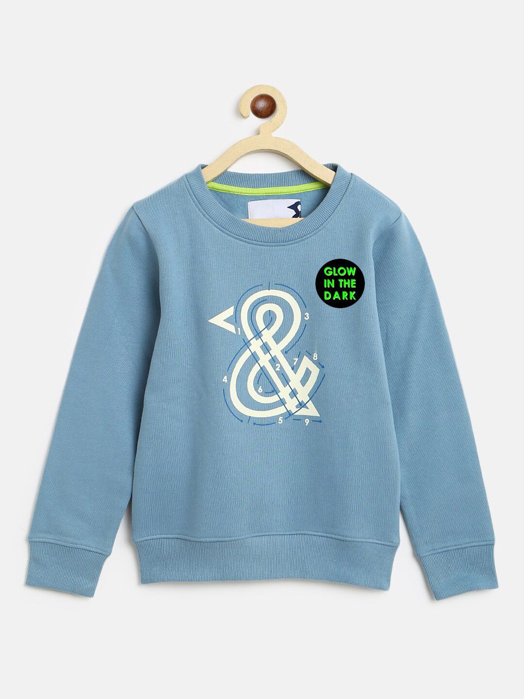TALES & STORIES Boys Blue Printed Pullover Sweatshirt-picture-23