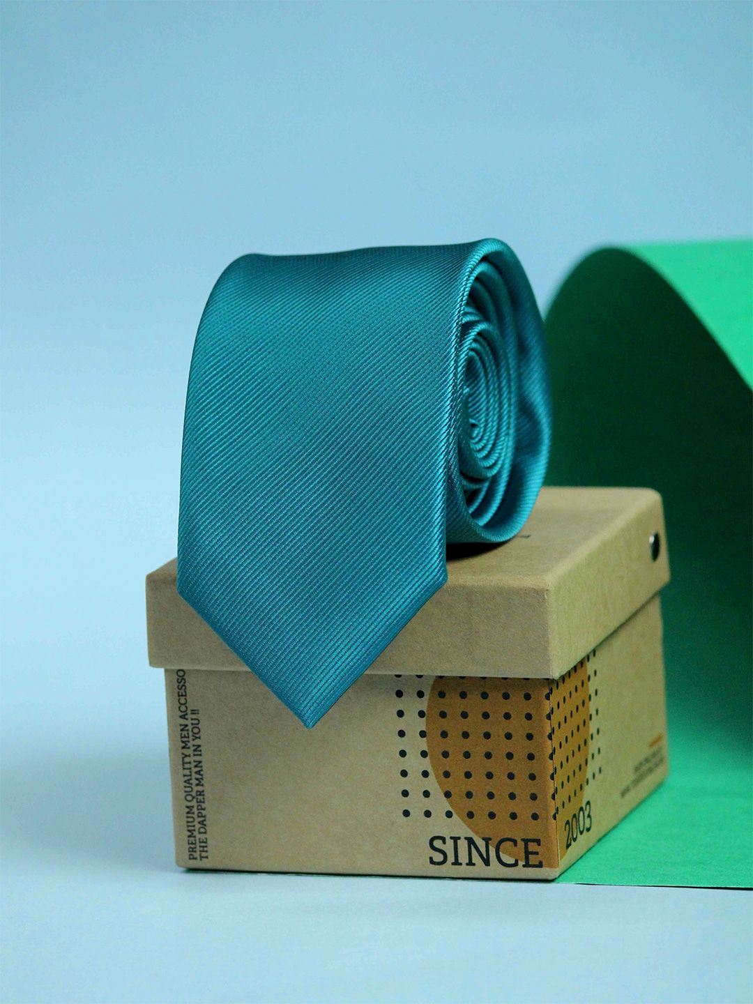 Tossido Men Teal Skinny Tie-picture-45