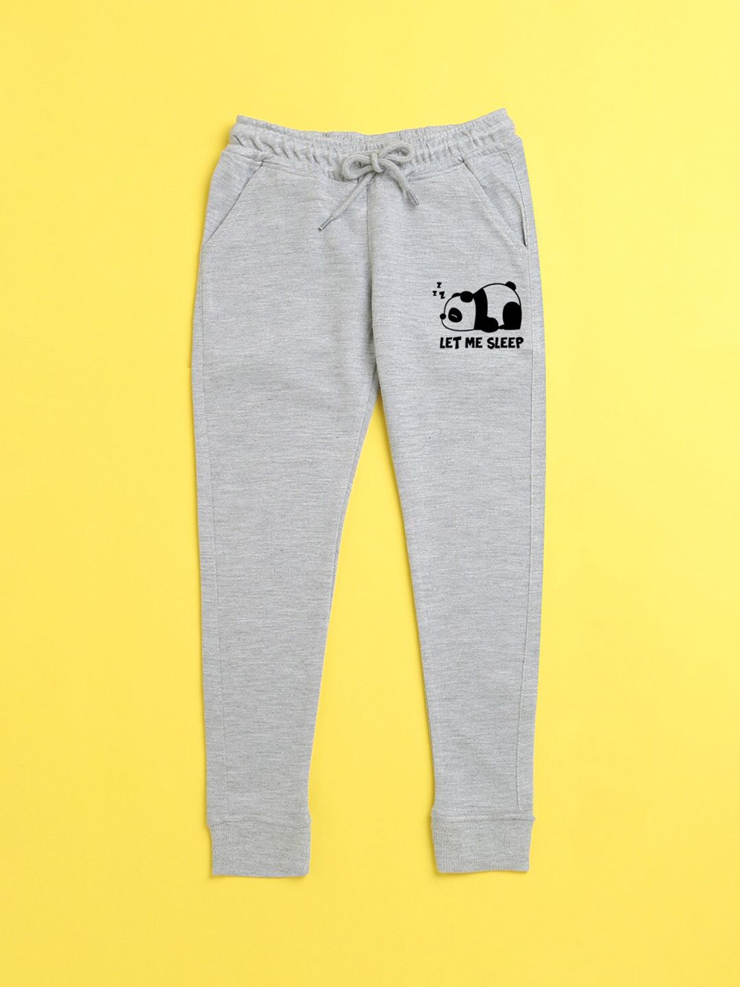 NUSYL Kids Unisex Grey Printed Joggers-picture-12