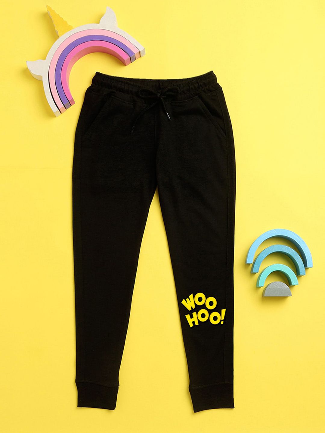 NUSYL Kids Black Printed Joggers-picture-25