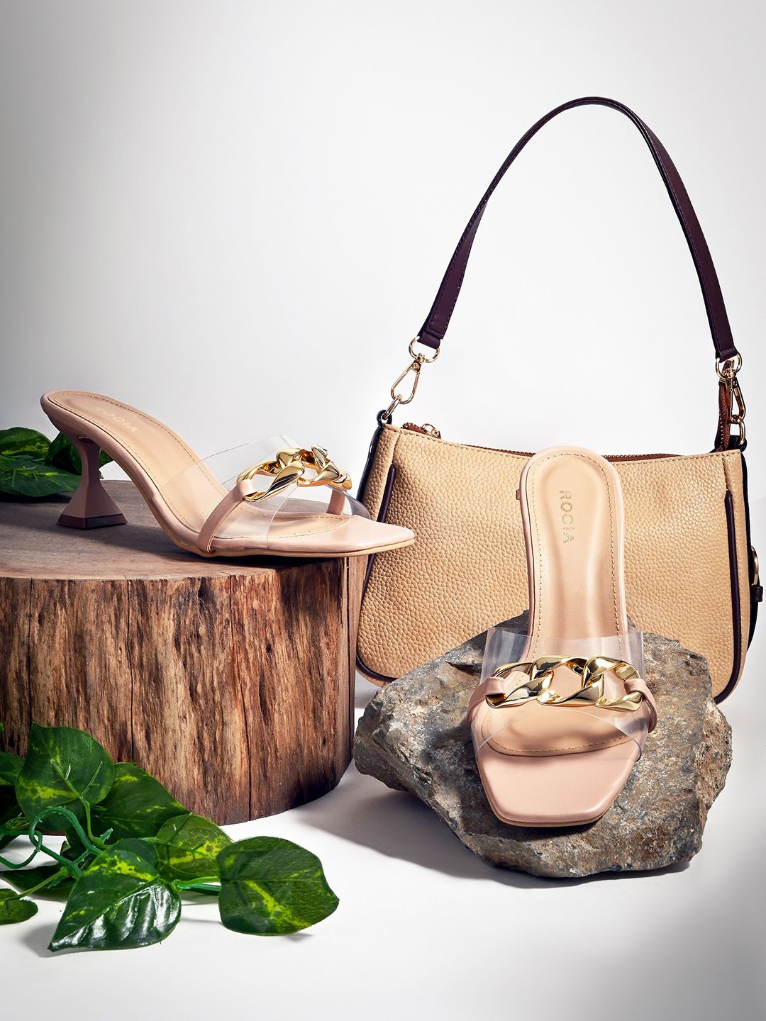 Rocia Nude-Coloured Embellished Block Peep Toes-picture-29